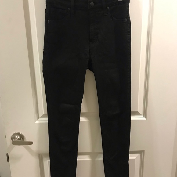 EUC Madewell 10” high rise black skinny jeans - Picture 2 of 6